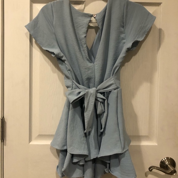 Altar’d State Blue Romper Dress - Picture 5 of 6